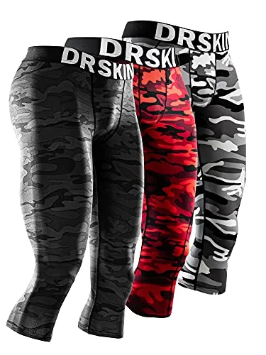 DRSKIN 3/4 Compression Pants 3 Pack